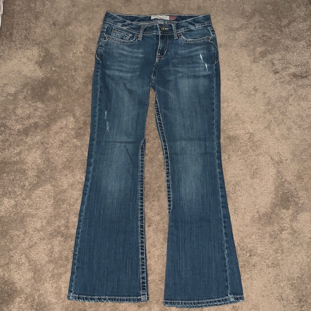 Aeropostale Hailey Skinny Flare blue jeans